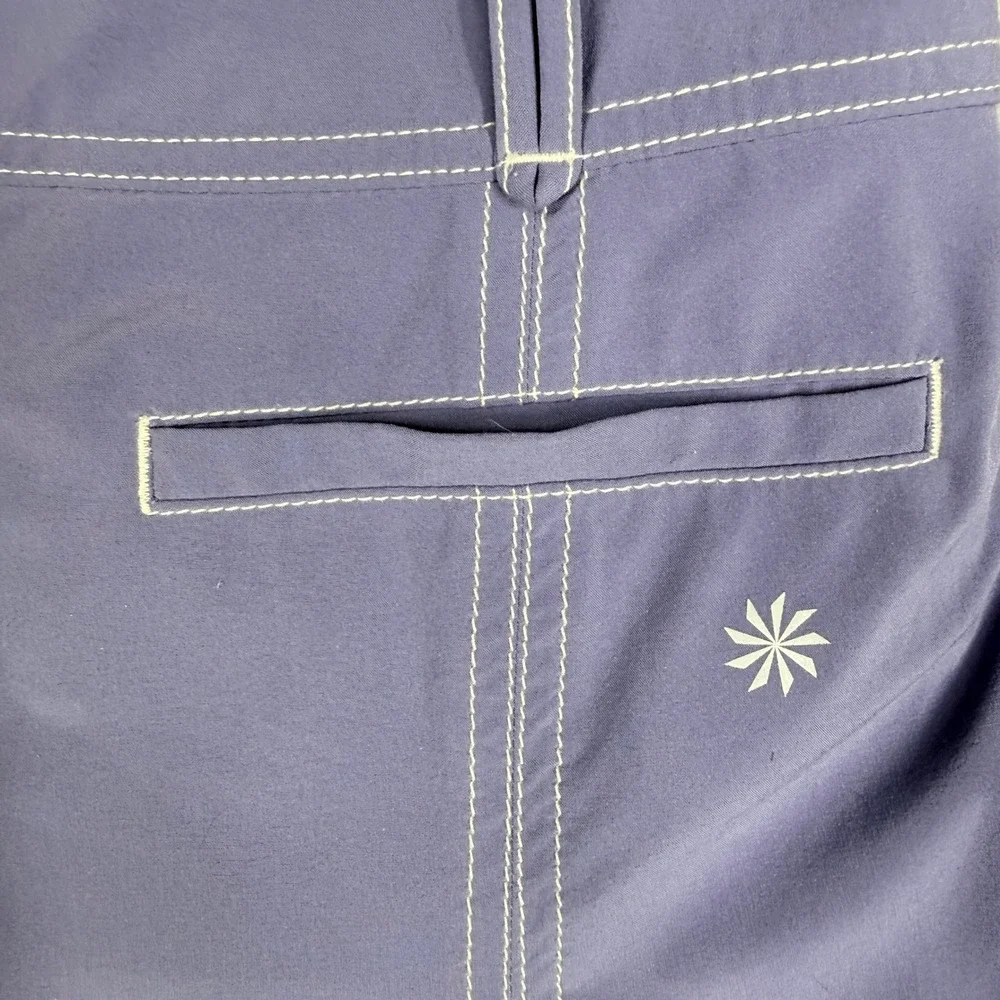 Athleta Skort Women 8 Purple Excellent Pleated Activewear Contrast Stitching - Picture 12 of 12